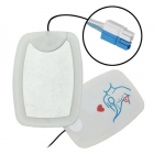 Eletrodo Multifunção Descartável para Desfibrilador DEA CMOS DRAKE (azul e branco modelo antigo)